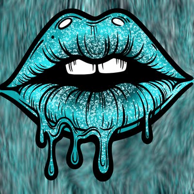 lips that look realistic and drip