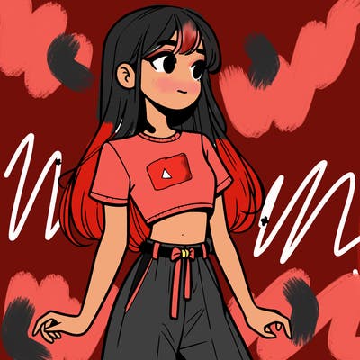 girl in a cute crop top