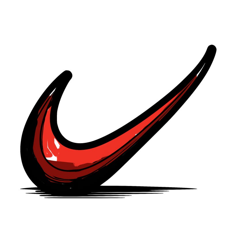 a blank nike sign