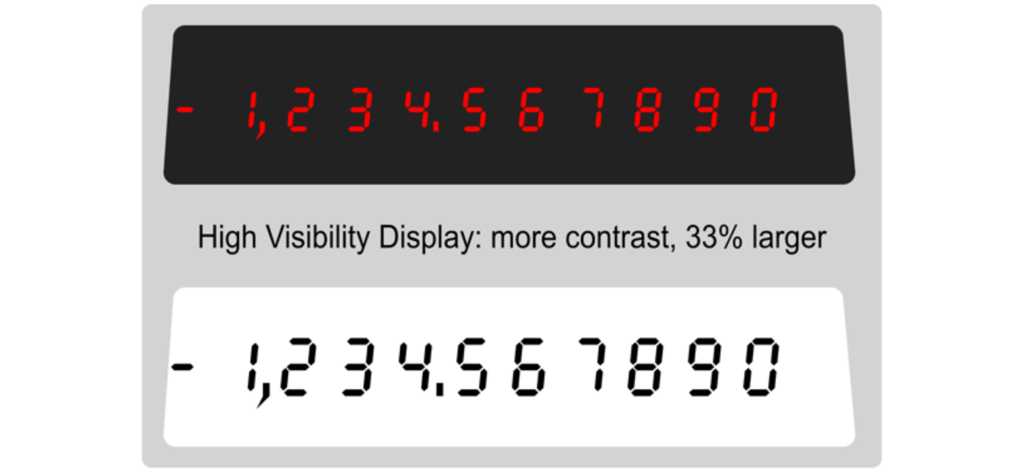 Options d'affichage à haute visibilité et à fort contraste pour l'application de calculatrice GO-25 SciRPN.