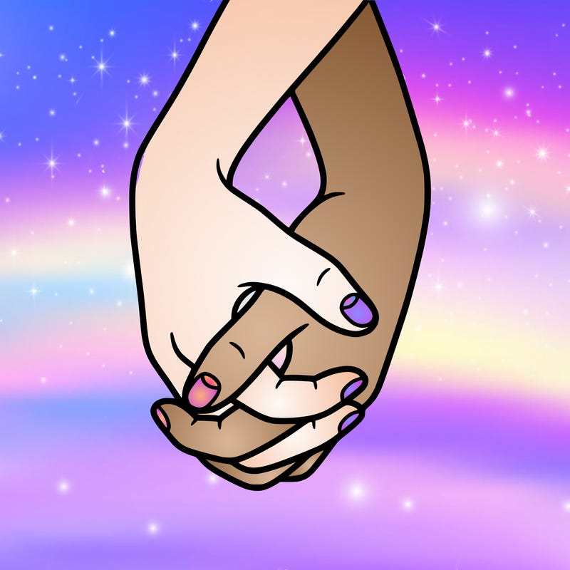 hands in shape of heart