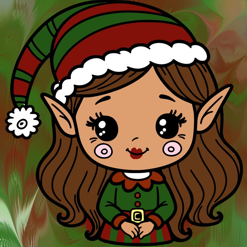 christmas elf girl