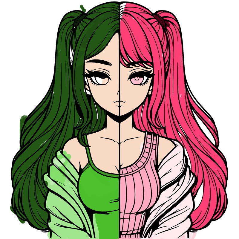 realistic girl split