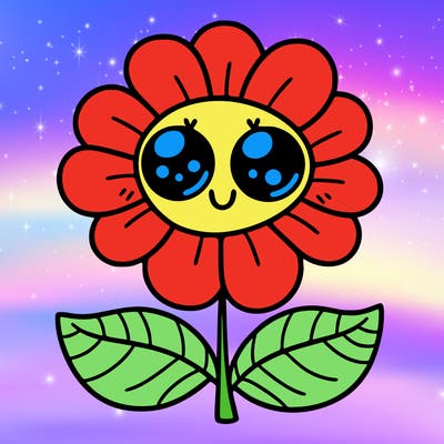 flower with eyes