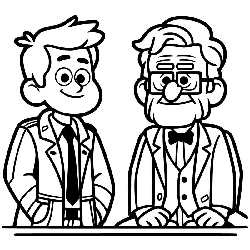ford and stan from gravity falls