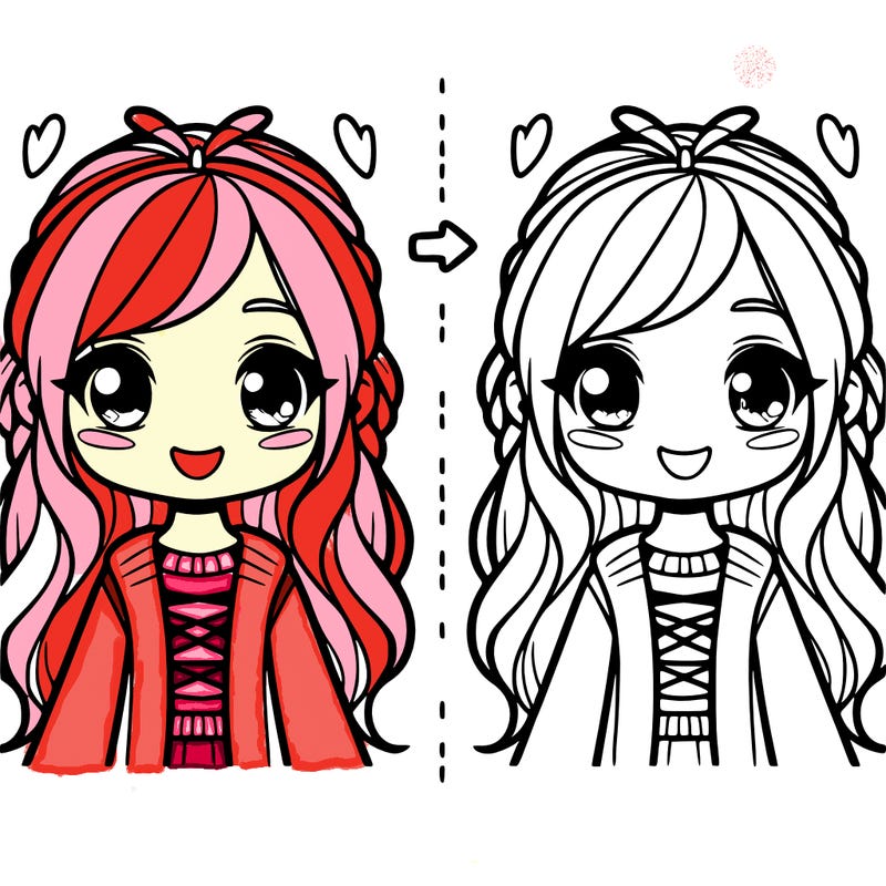 split pictures of one girl