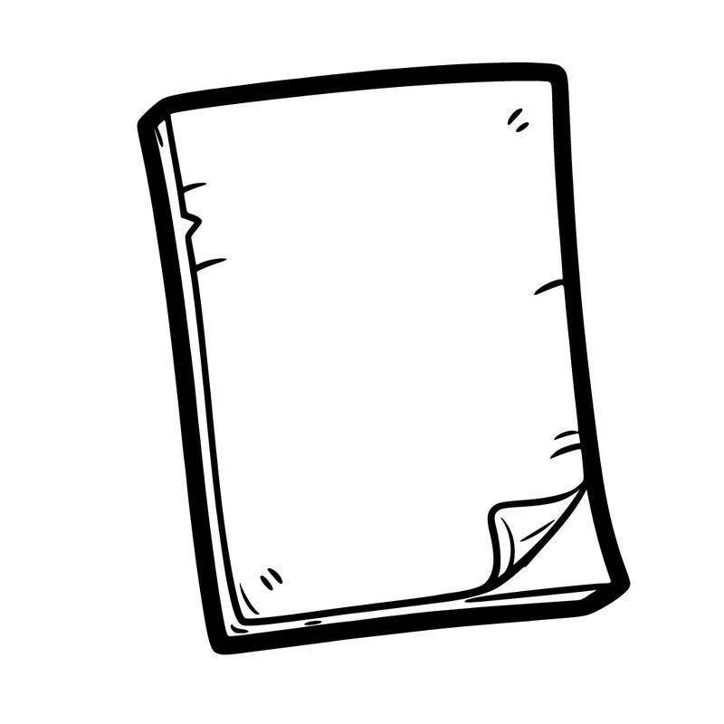 blank piece of paper