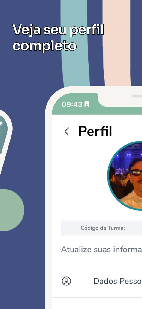 Interface de l'application Formo Brasil SP montrant la section du profil utilisateur pour la gestion des événements de remise de diplômes