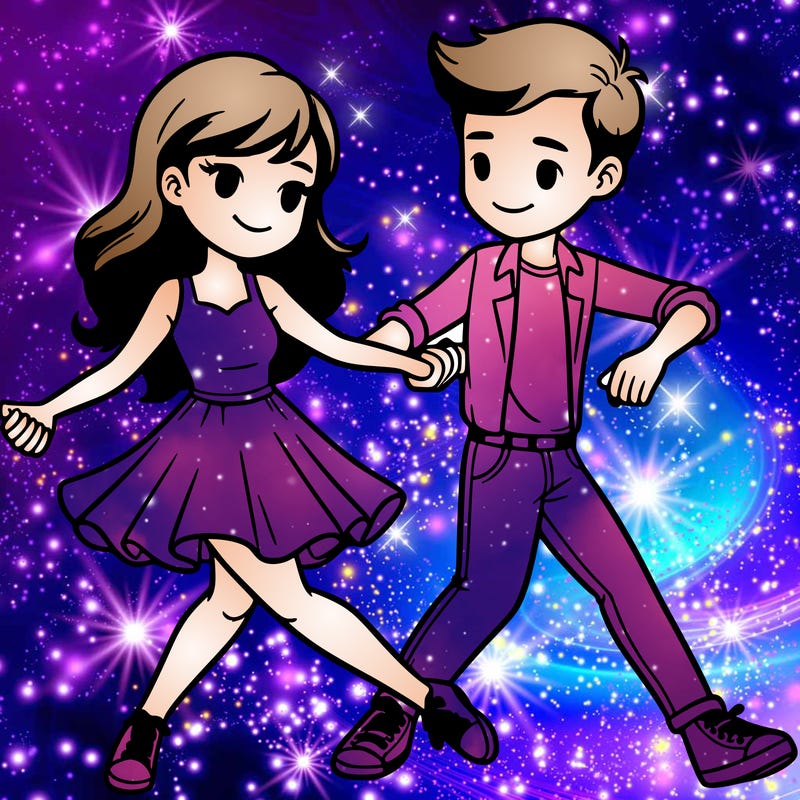 girlfriend and boyfriend dancing together