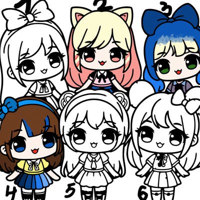 group of kawii girls