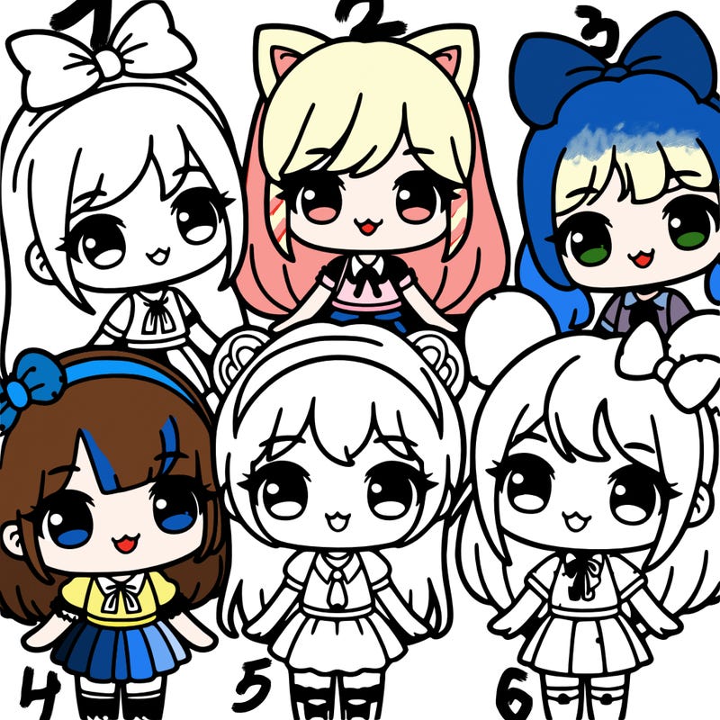 group of kawii girls