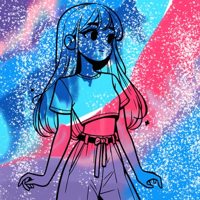 girl in a cute crop top