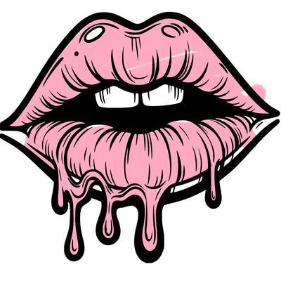lips that look realistic and drip