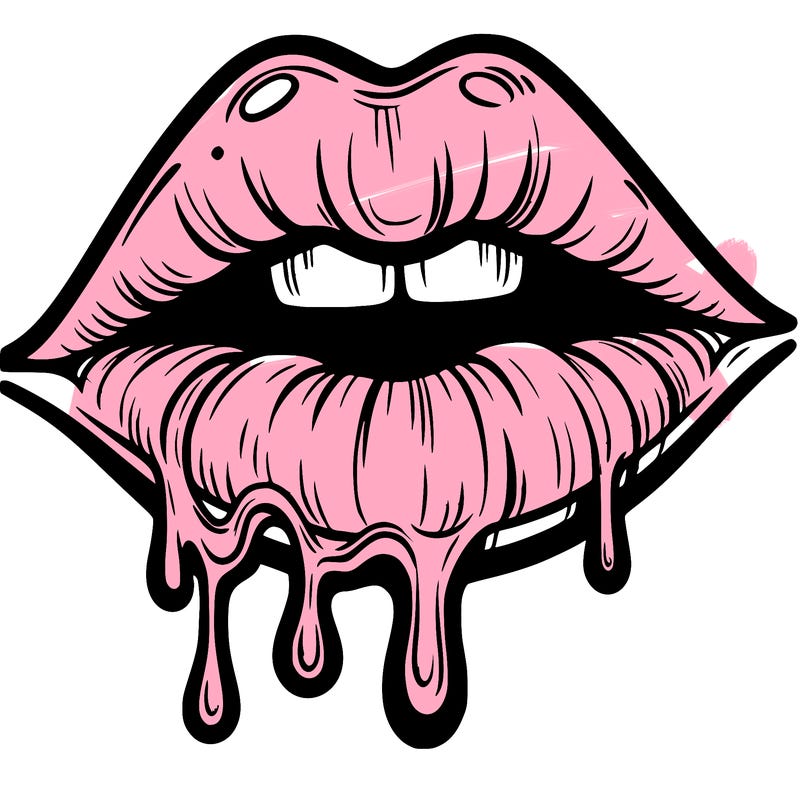 lips that look realistic and drip