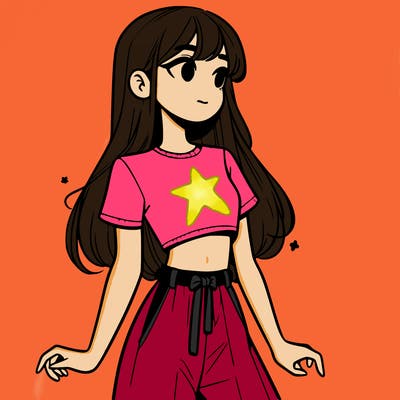 girl in a cute crop top
