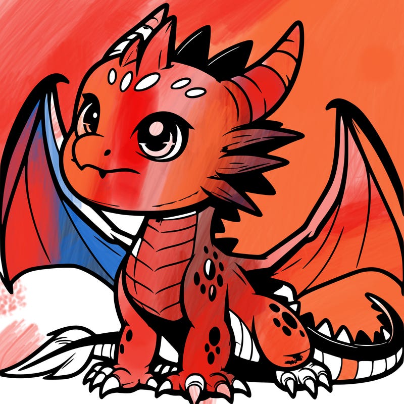 fierce baby night dragon