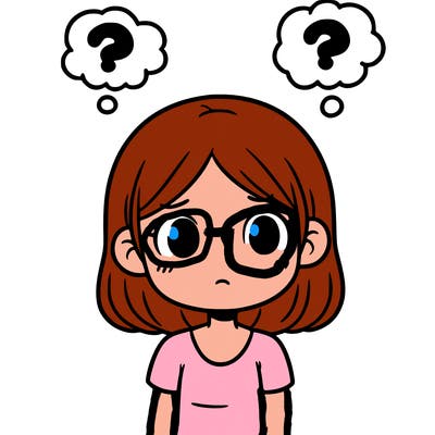 confused thinking girl