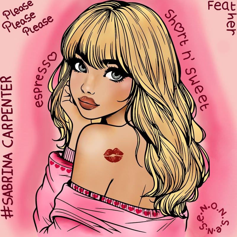 realistic girl with bangs looking over her shoulder