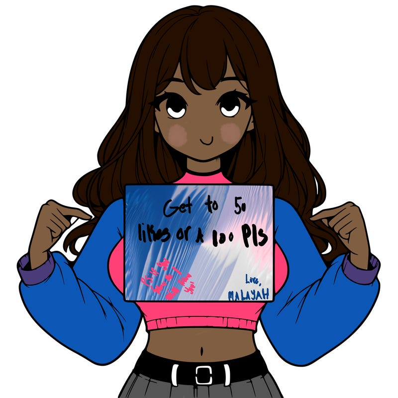 girl holding a blank sign in a long sleeve crop top