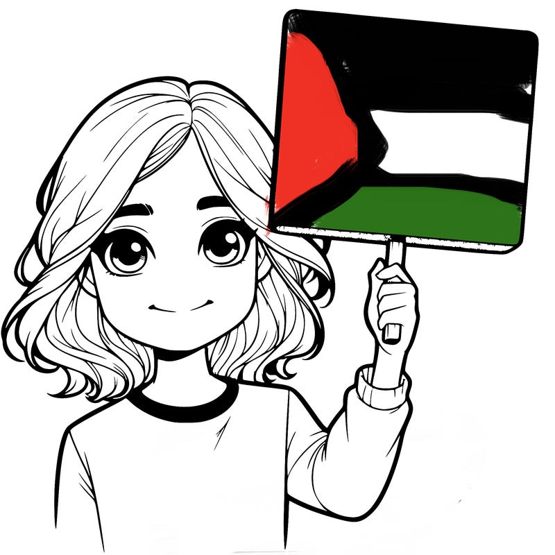 realistic girl holding up a sign