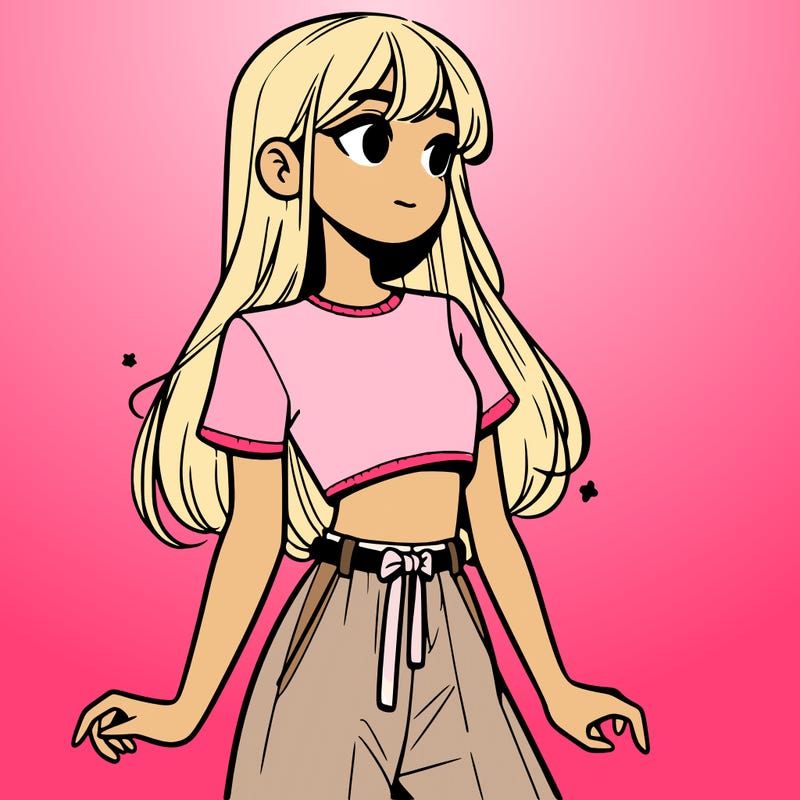 girl in a cute crop top