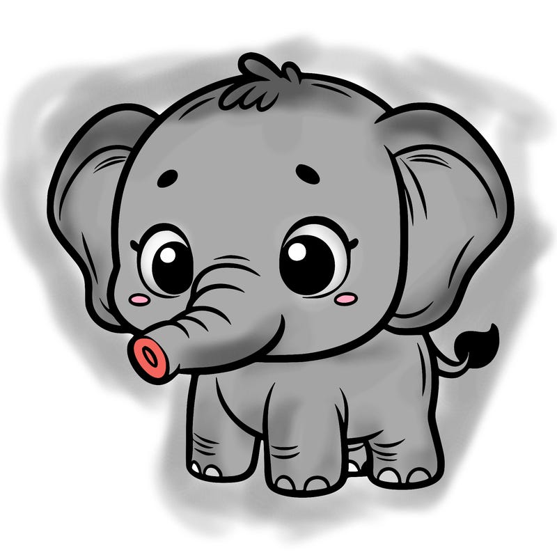 cute baby elephant