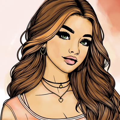 detailed realistic girl