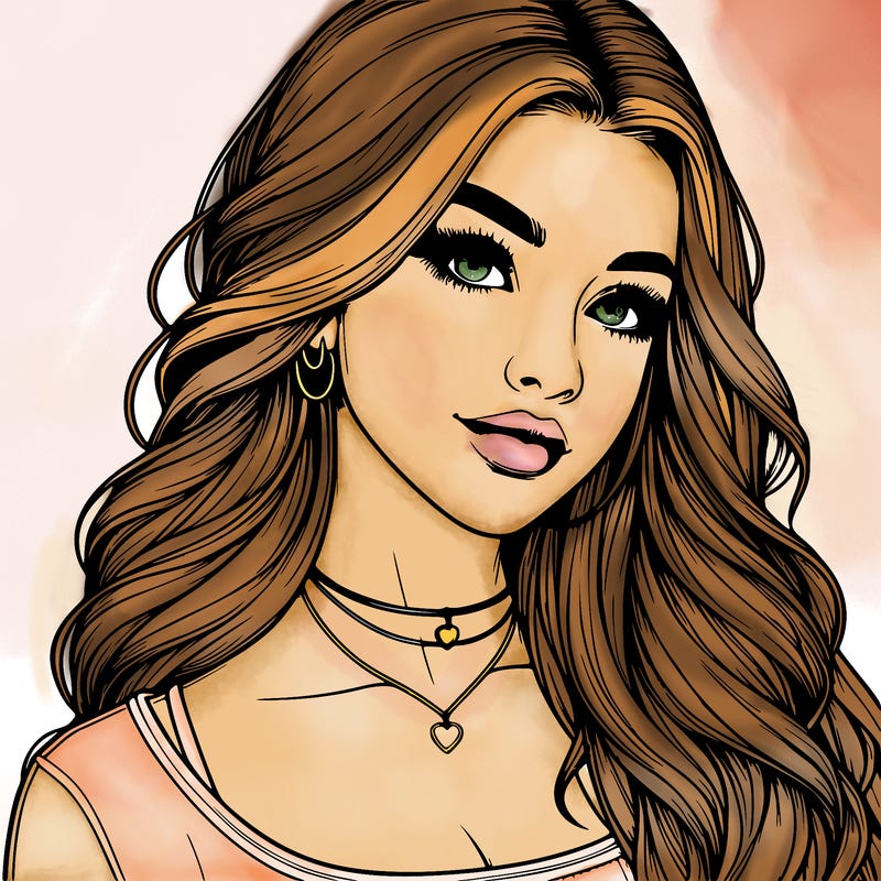 detailed realistic girl