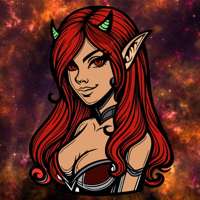 realistic female devil