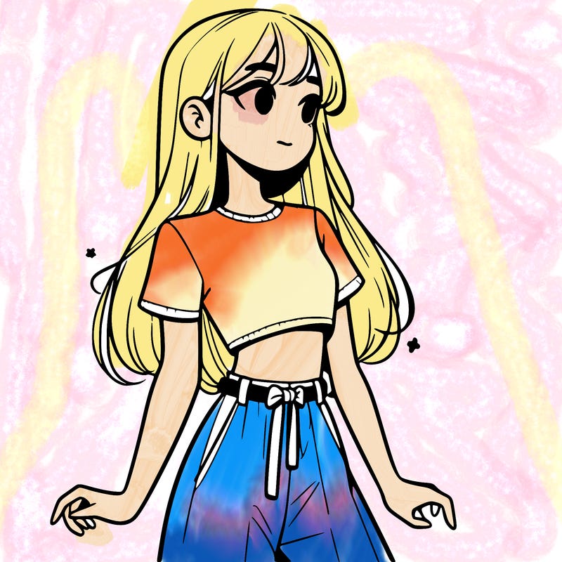 girl in a cute crop top