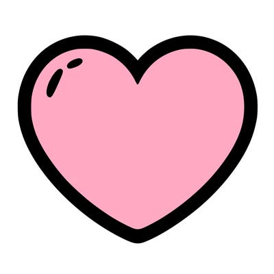 a blank heart