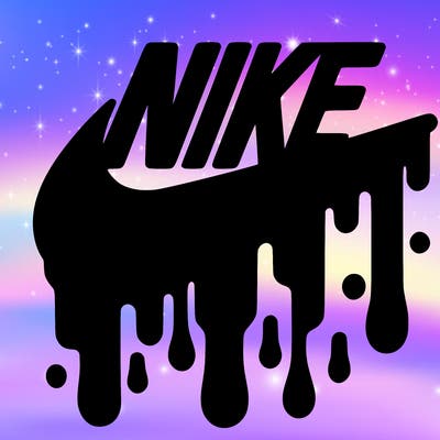 dripping nike logo