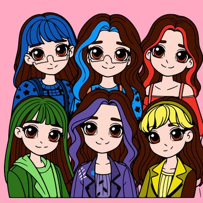 group of girls