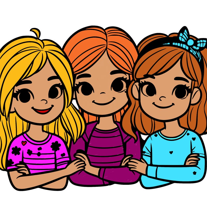 3 tween girls who are best friends