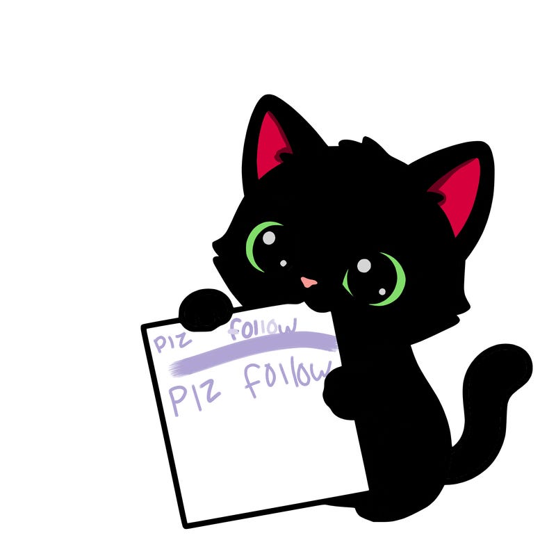 a small cat with a blank sheet of paper in its hand. the cat is sooooooo cute!