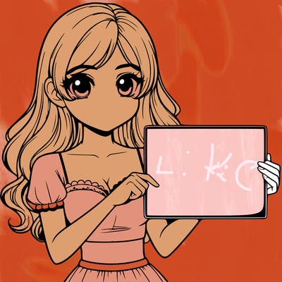 realistic pretty girl holding blank sign