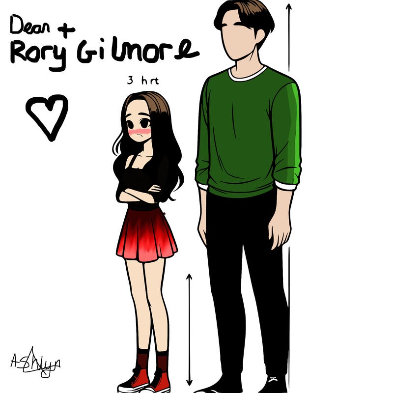 realistic short girl and tall guy couple