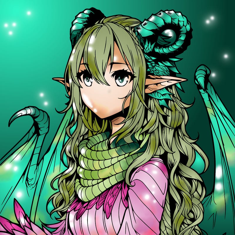 dragon girl realistic fantasy