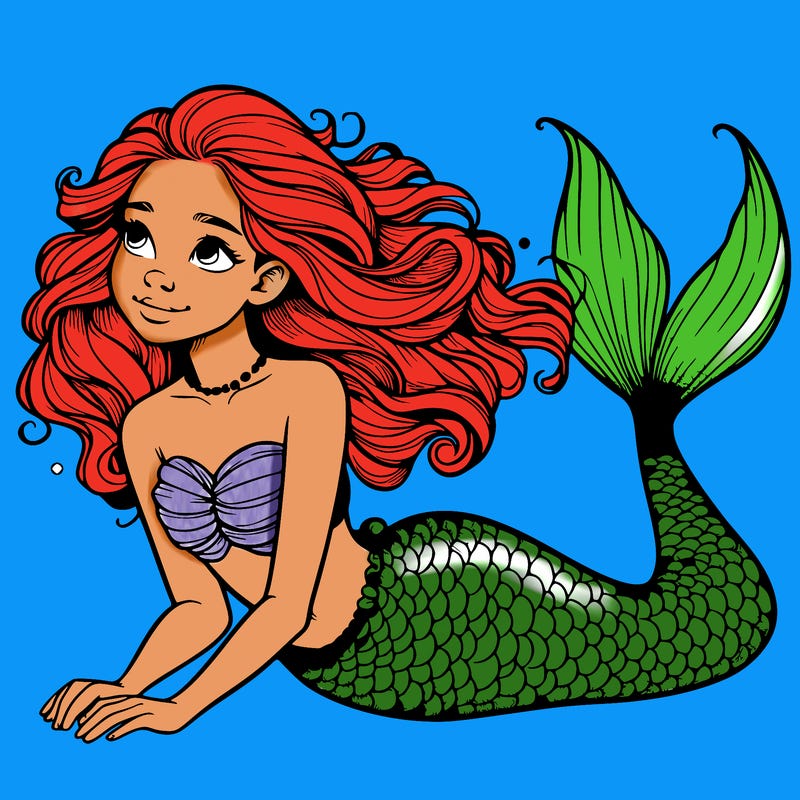 a realistic mermaid