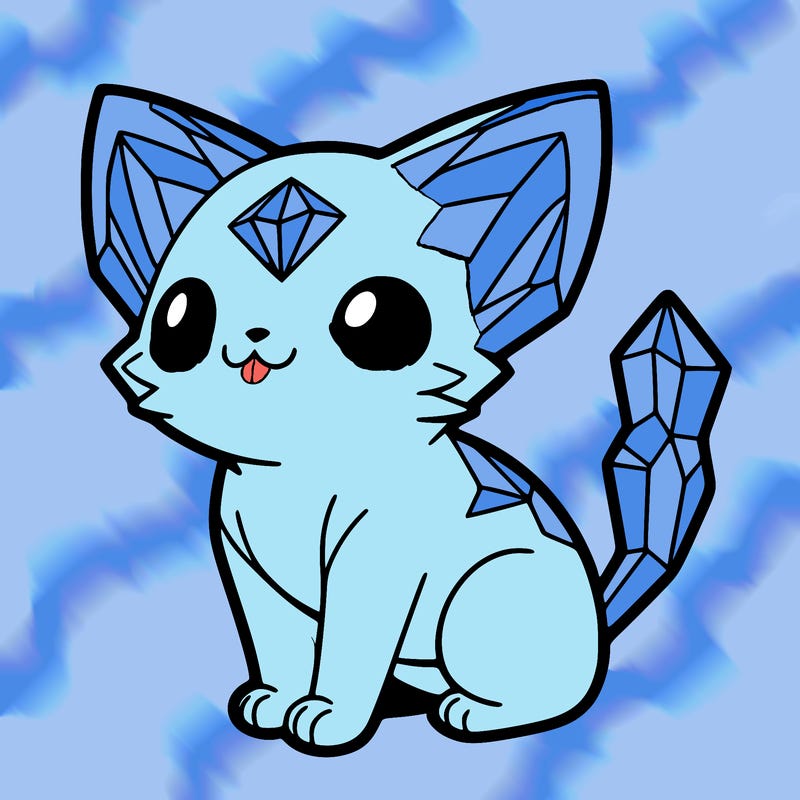 crystal kitten