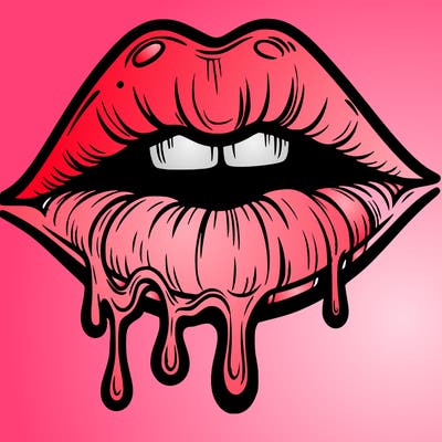 lips that look realistic and drip
