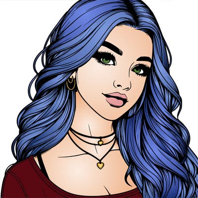 detailed realistic girl