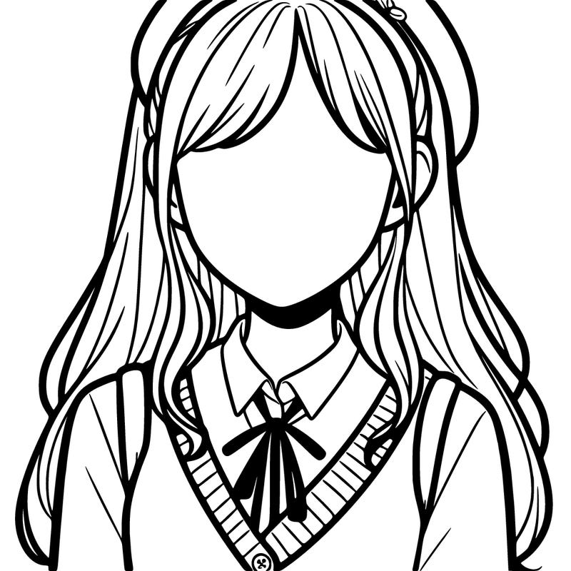 faceless preppy girl