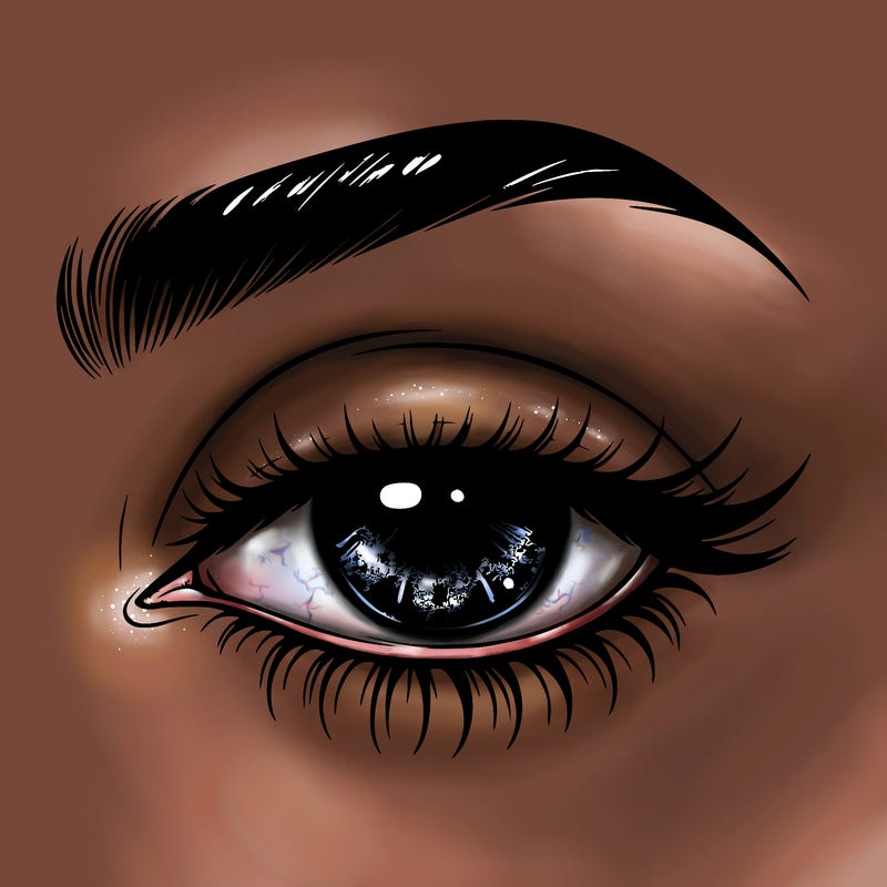 eye closed realistic