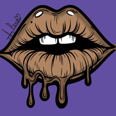 lips that look realistic and drip