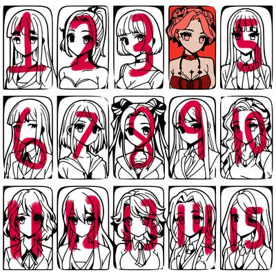 girls that look diffrent anime