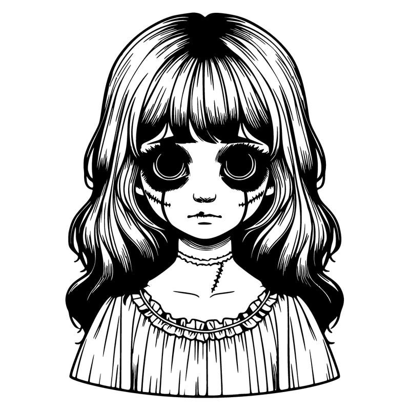 realistic girl creepy for halloween