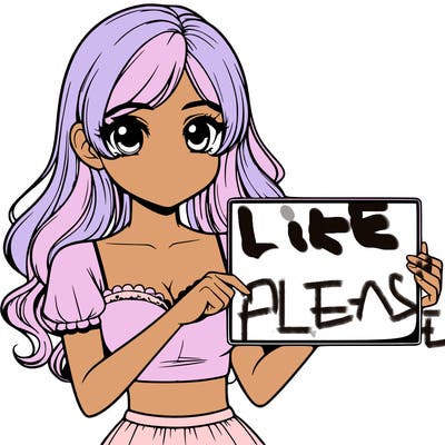 realistic pretty girl holding blank sign