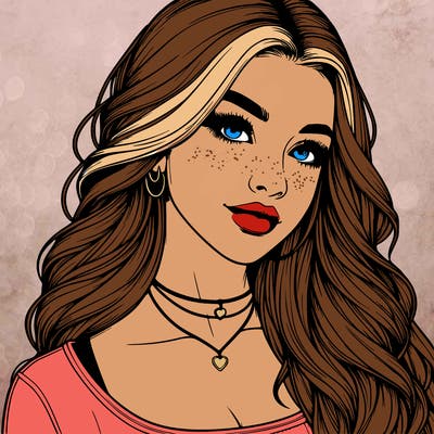 detailed realistic girl