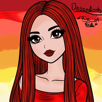 realistic girl with straight and long hair